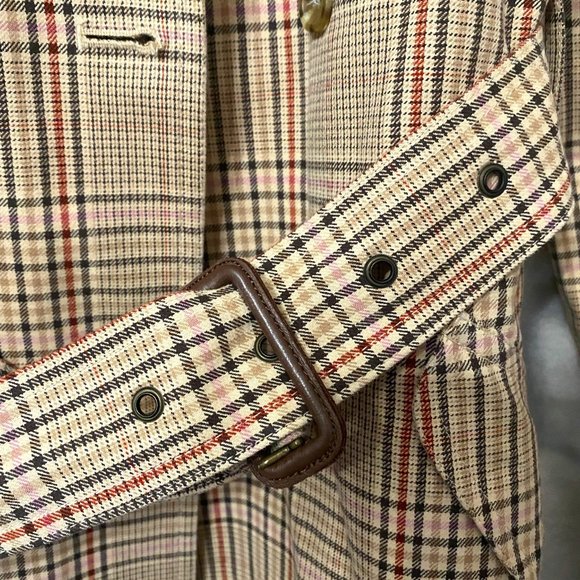 Express Plaid Trench Coat - Picture 3 of 14